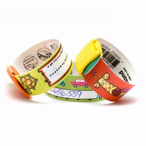 Infoband I.D. Travel Wrist Band for Kids - Yolo