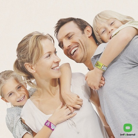 Infoband I.D. Travel Wrist Band for Kids - Yolo